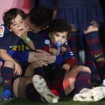 Lionel Messi és a fiai