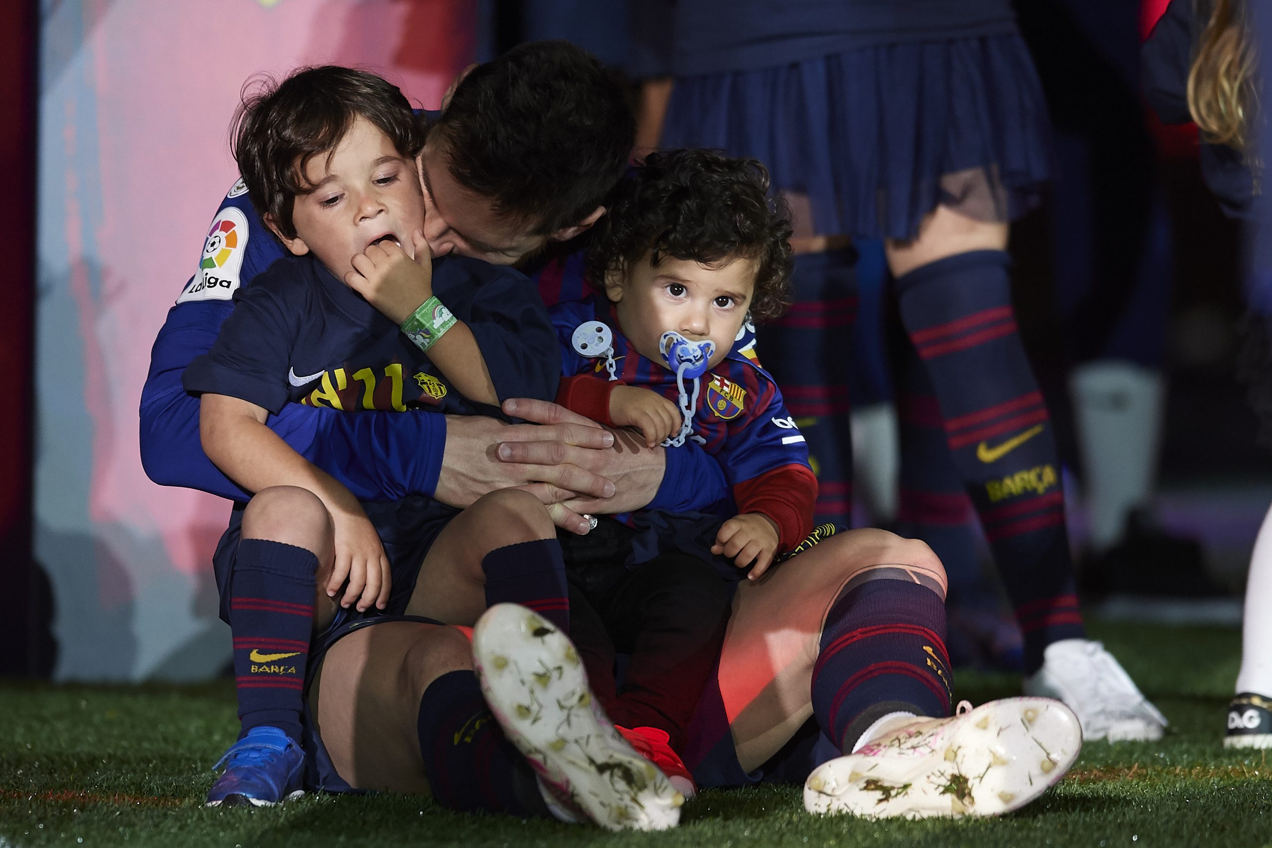 Lionel Messi és a fiai