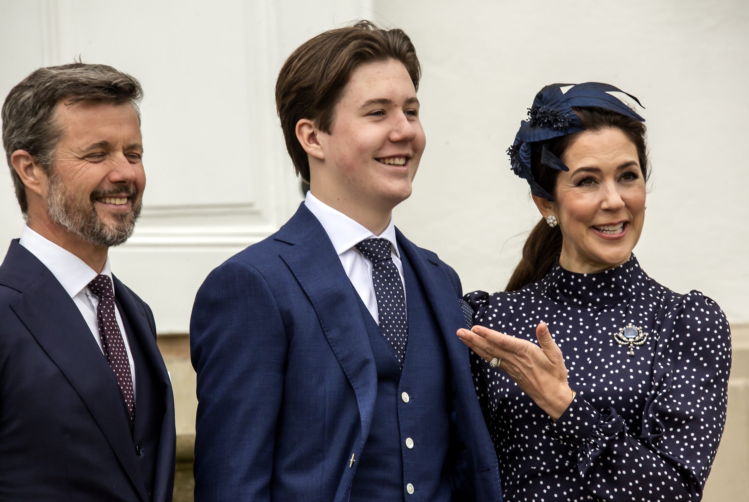 Keresztély dán királyi herceg a szüleivel