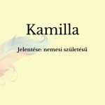 Kamilla név jelentése