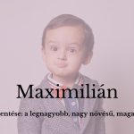 Maximilián név