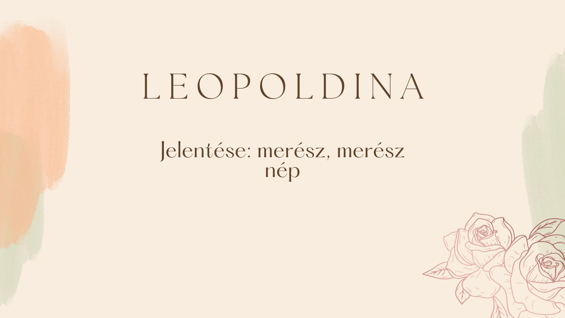 Leopoldina név jelentése