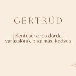 GErtrúd név jelentése