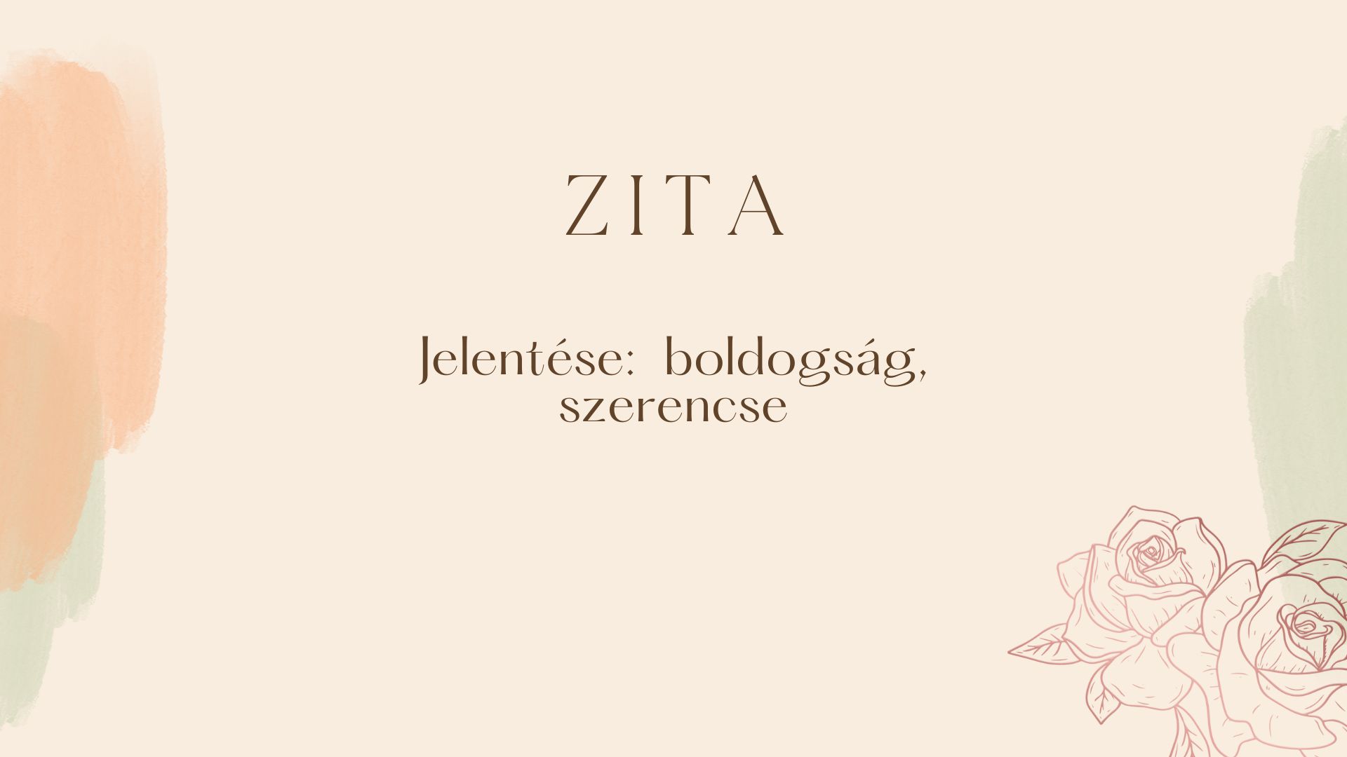 Zita név jelentése