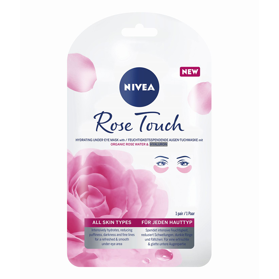 Nivea Rose Touch hidratáló szemkörnyékápoló maszk