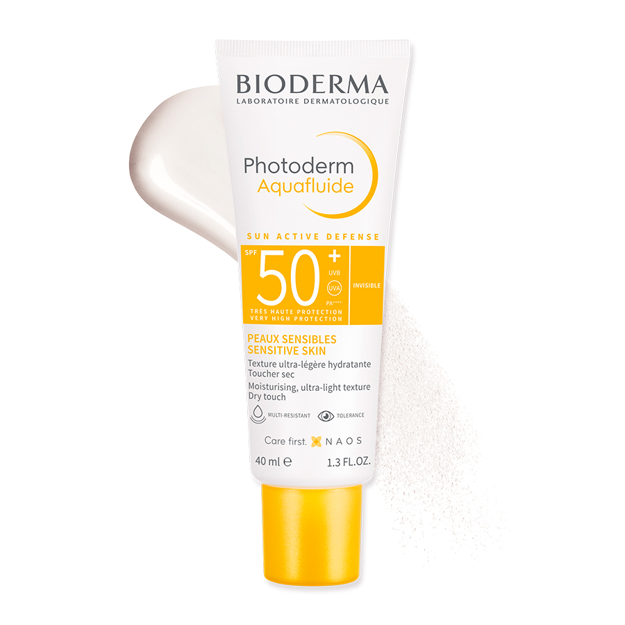 Bioderma Photoderm Aquafluide SPF50+ színtelen fényvédő arcra