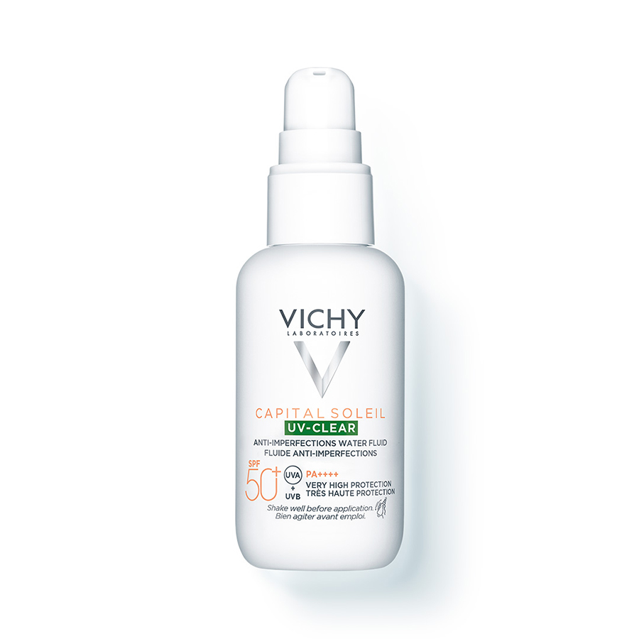Vichy Capital Soleil UV-Clear SPF50+ fényvédő zsíros, problémás bőrre