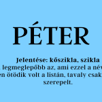 Péter név jelentése