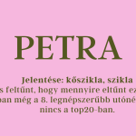 Petra név jelentése