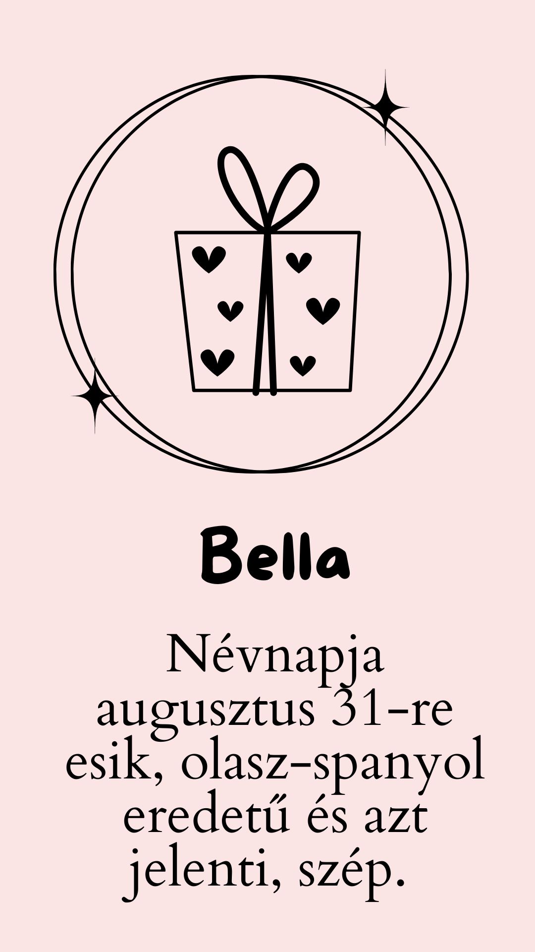 Bella név jelentése
