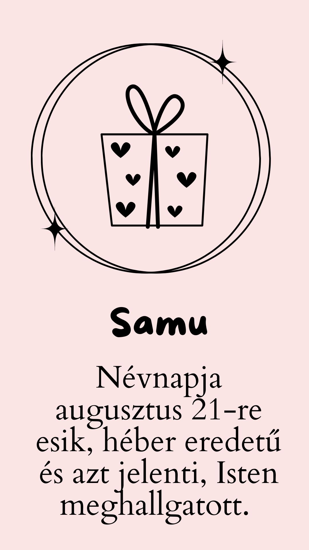 Samu név jelentése