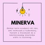 Minerva név jelentése