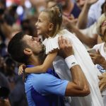 Novak Djokovic és lánya Tara