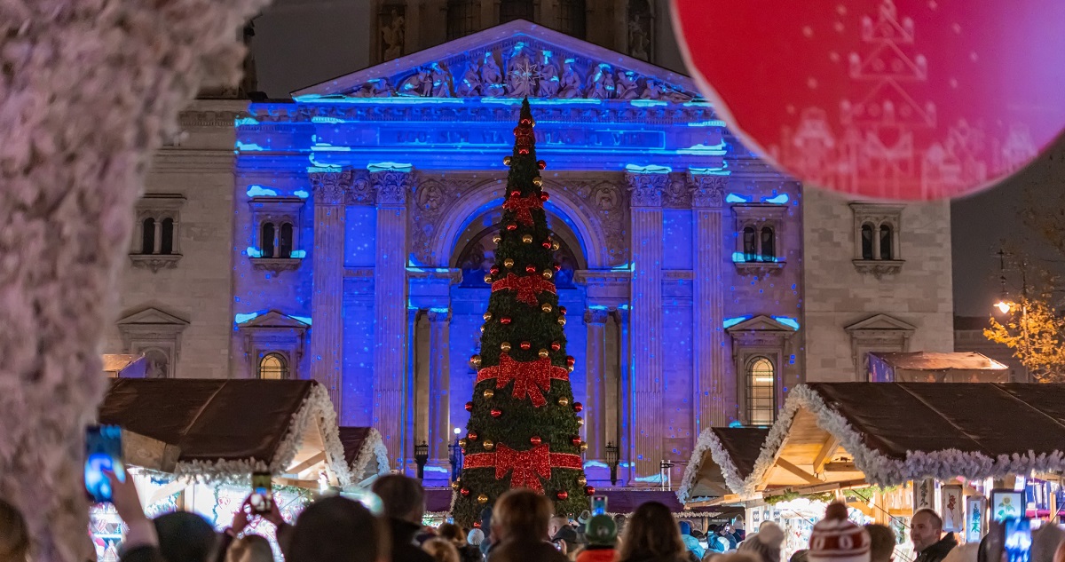 Karácsonyi vásár a Bazilikánál