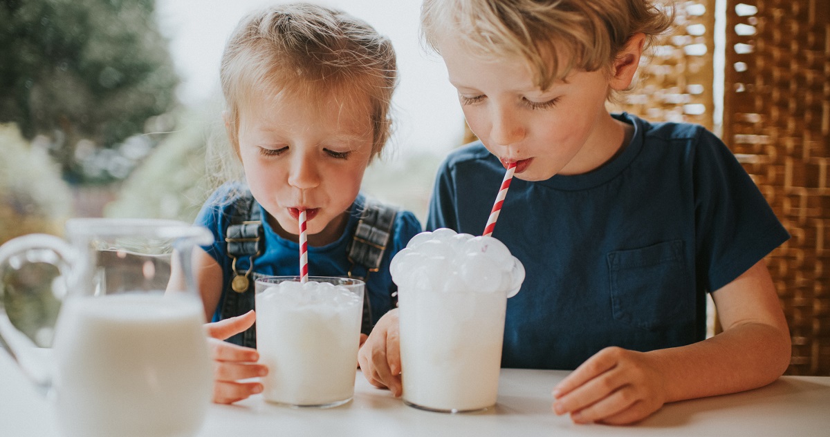 növényi tejet isznak a gyerekek