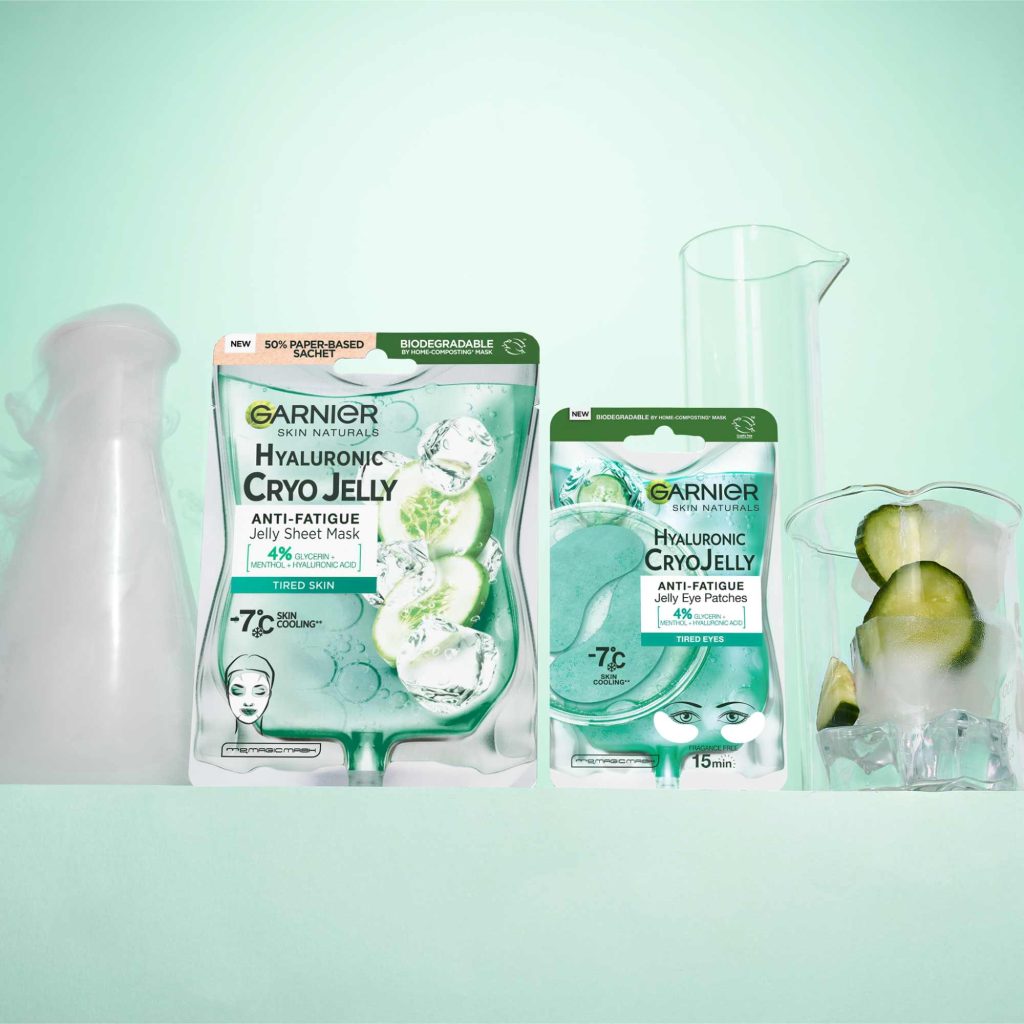 Garnier Skin Naturals Hyaluronic Cryo jelly fátyolmaszk és szemmaszk