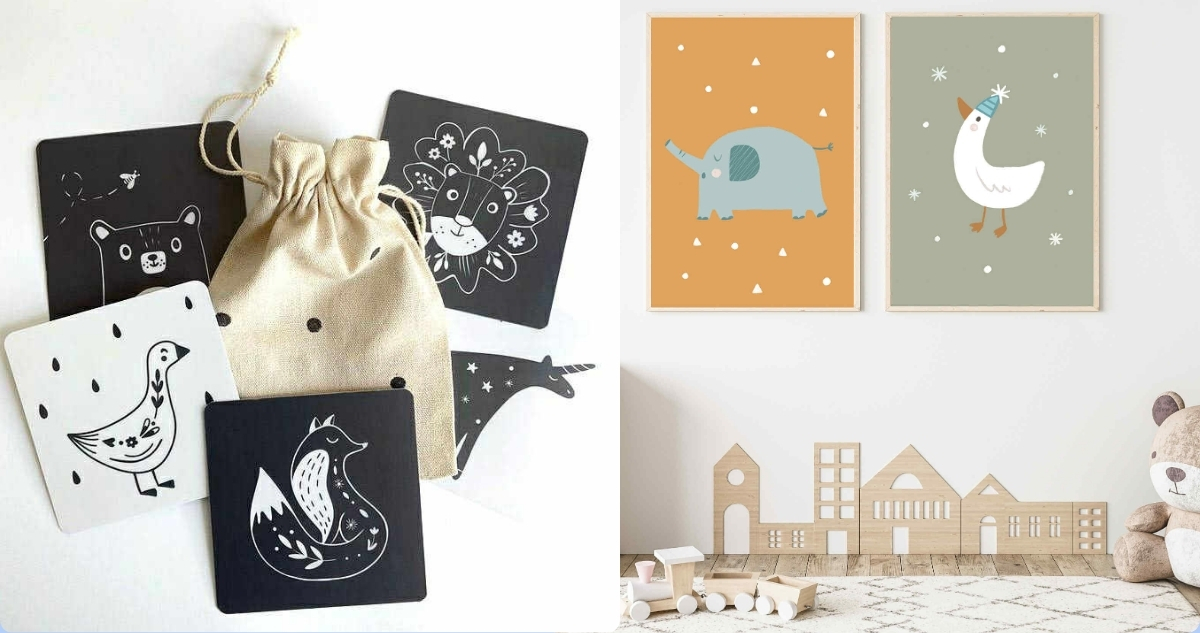 Amióta megszülettek a fiai, Alexandra színházi grafikusból átnyergelt a babakártyák és a gyerekszoba-faliképek világába