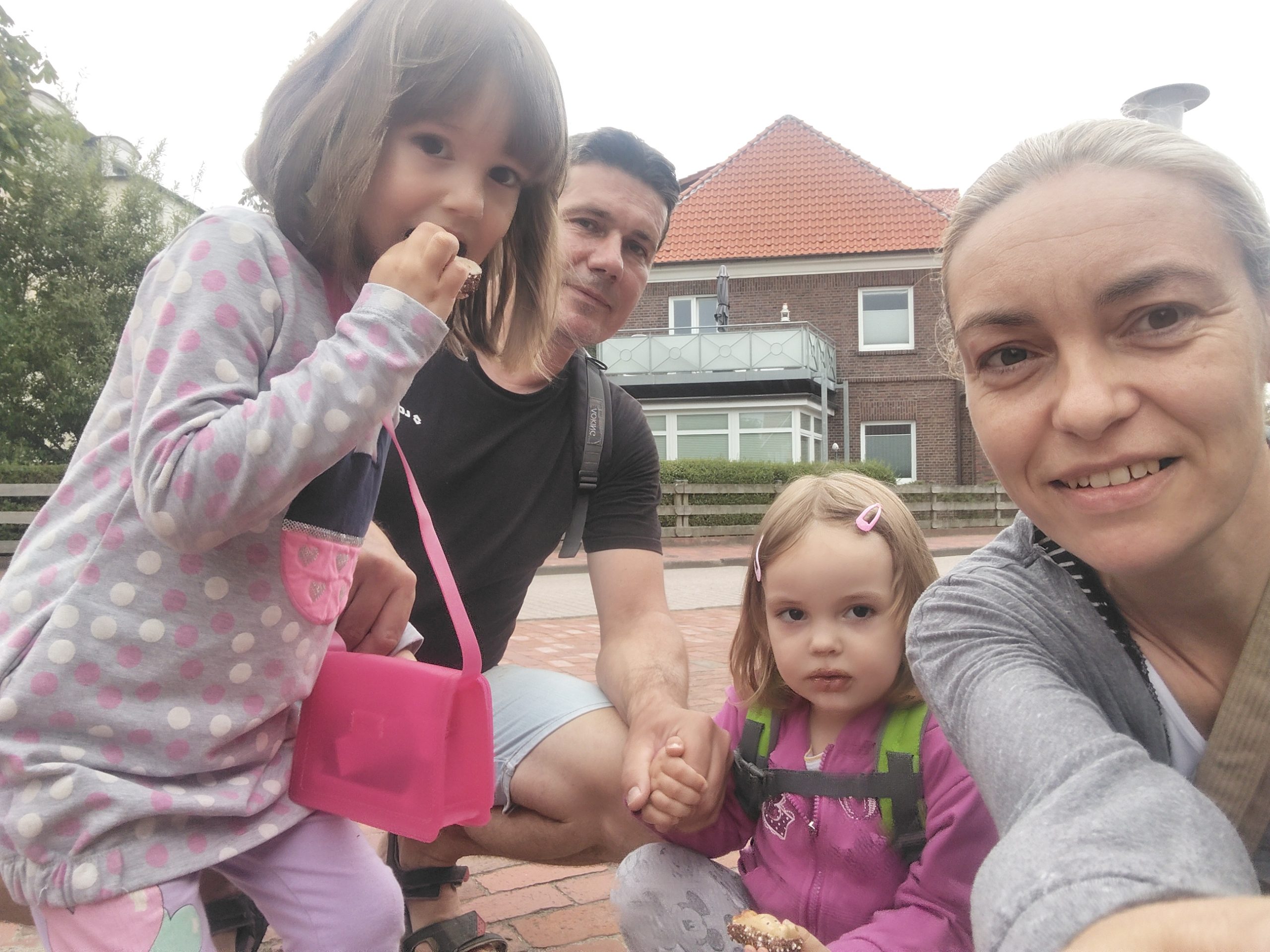 Rajky Emőke és családja