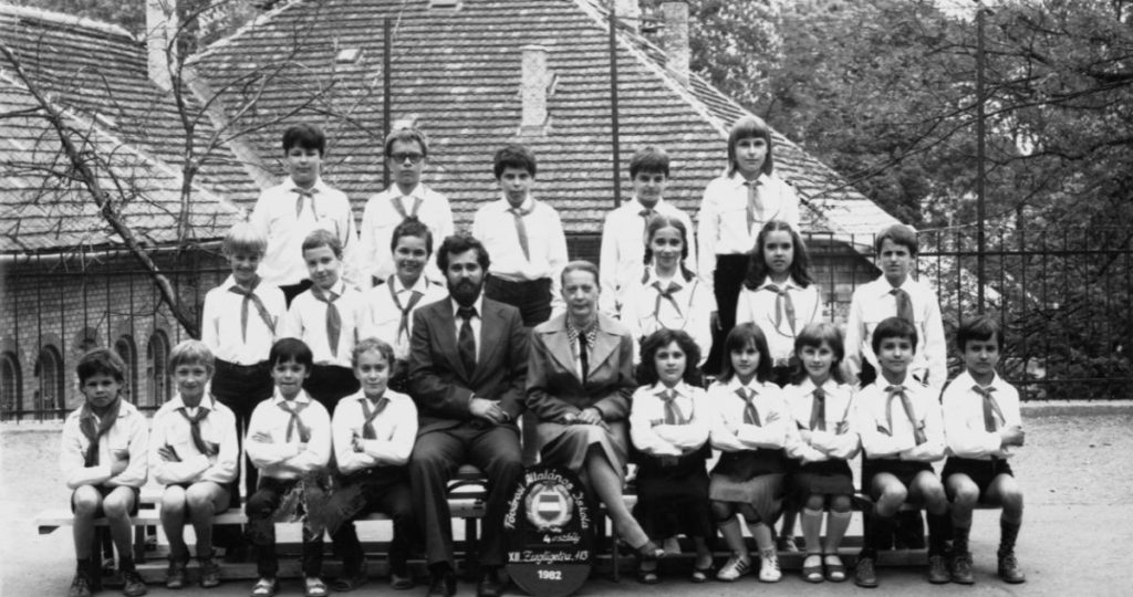 osztálykép az 1980-as években