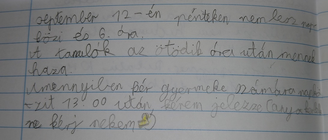 Köszönjük Levi anyukájának, hogy engedélyt adott a fotó közléséhez