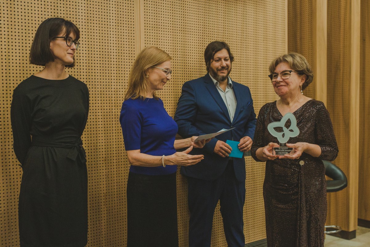 Kékesiné Jánó Rozália a díjátadón (Fotó: Szabó Ivett)