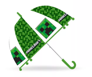 Minecraft Creeper átlátszó félautomata gyerekesernyő 3980 Ft