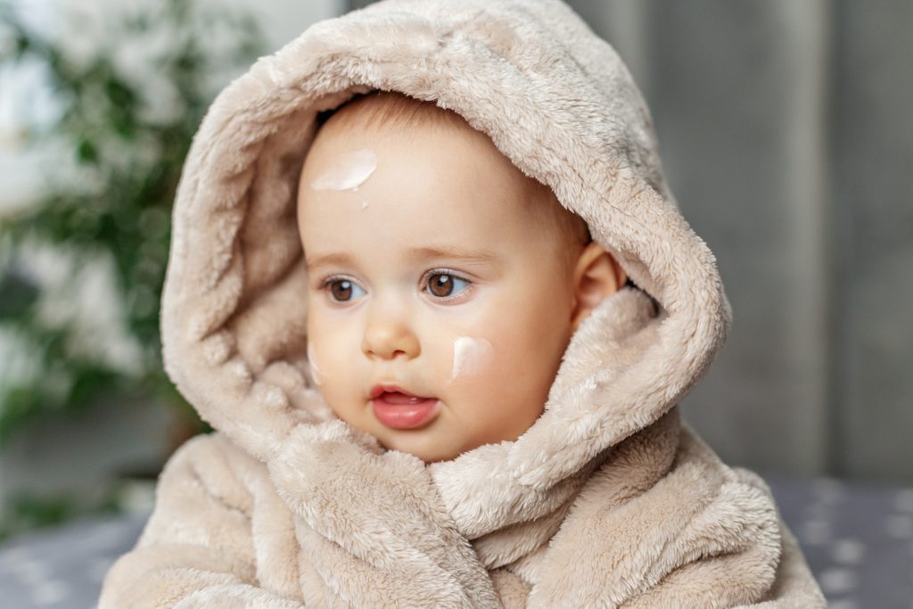 kisbaba arcán krém, tél, bőrápolás