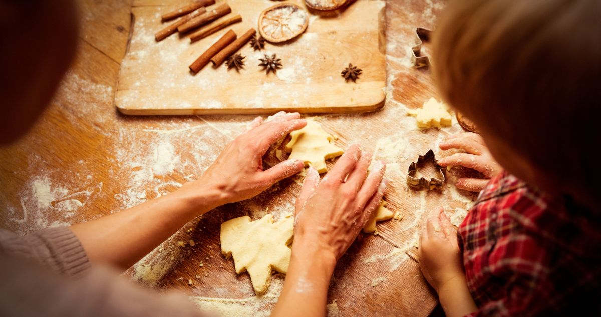 retró karácsonyi sütés