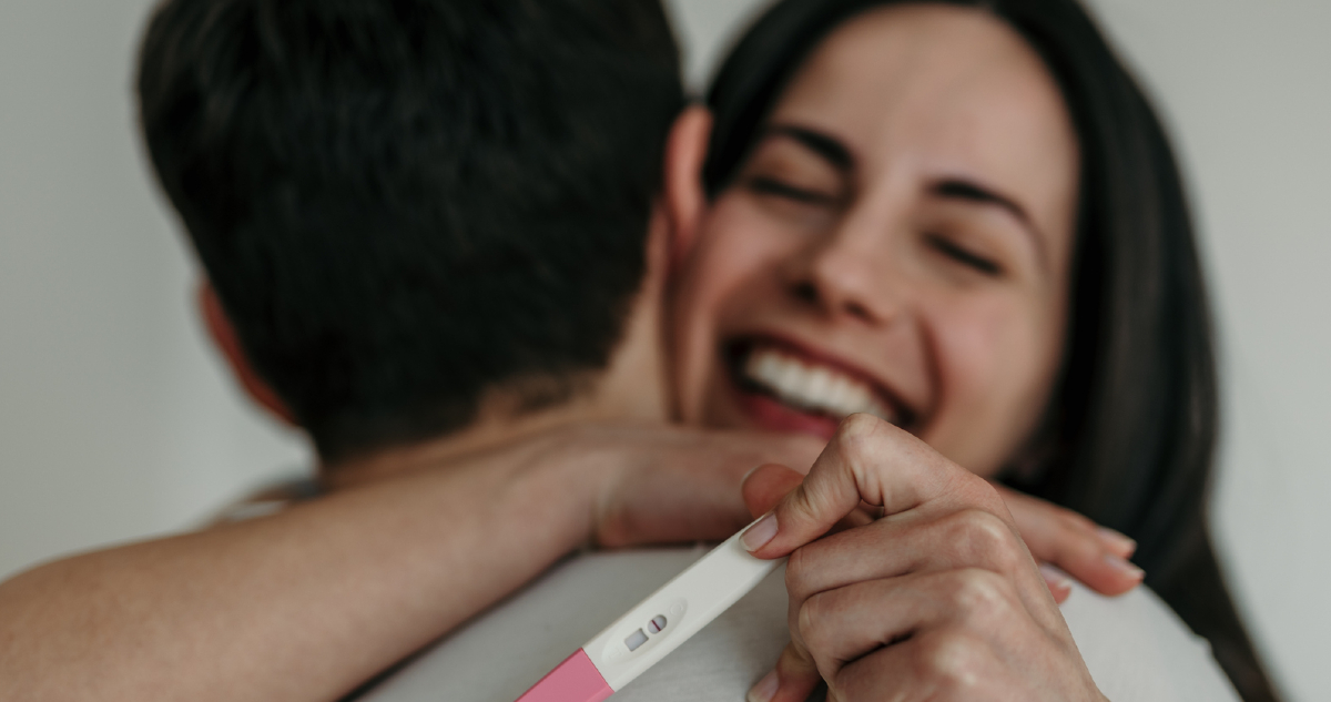 terhességi teszt, pozitív, várandósság