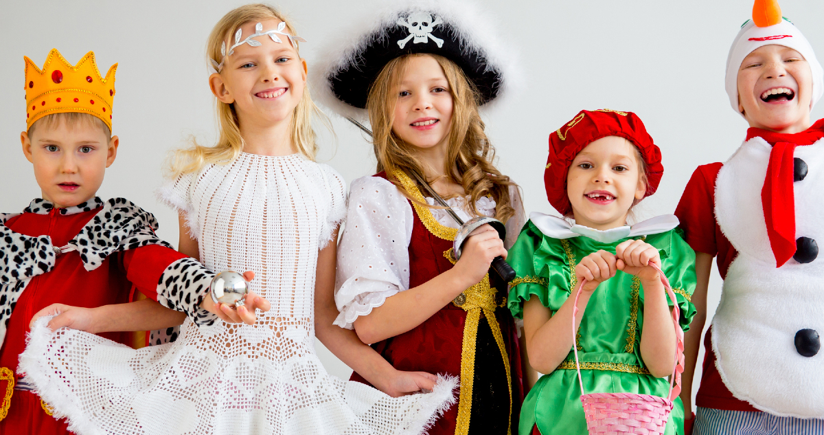 farsang, jelmez, gyerekek