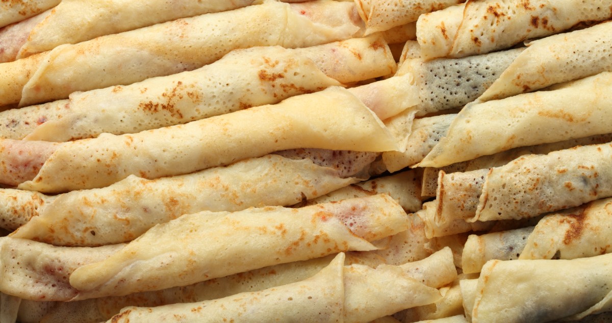 palacsinta - Gyerekszoba feltekert, töltött palacsinták