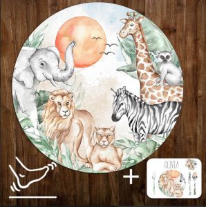 Gyermek játszószőnyeg - SAFARI (Kép forrása: monkeymum.com)