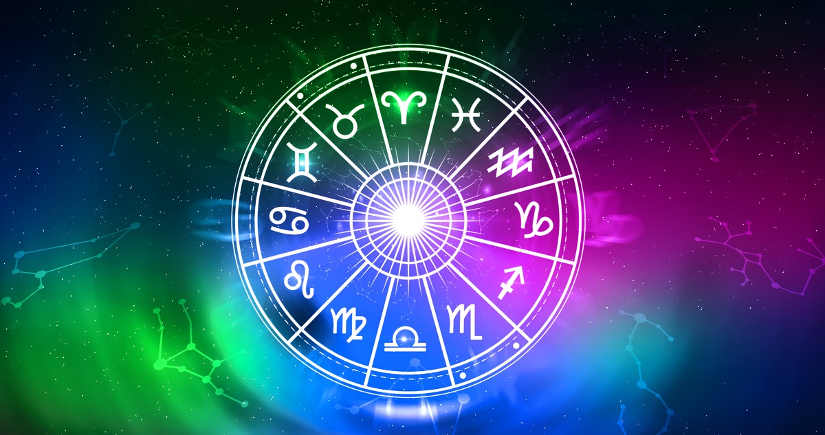 horoszkóp ábra az állatövi jegyekkel