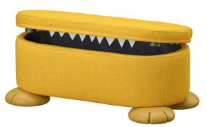 GREJSIMOJS – Puff tárolóval, sárga (Kép forrása: ikea.com)