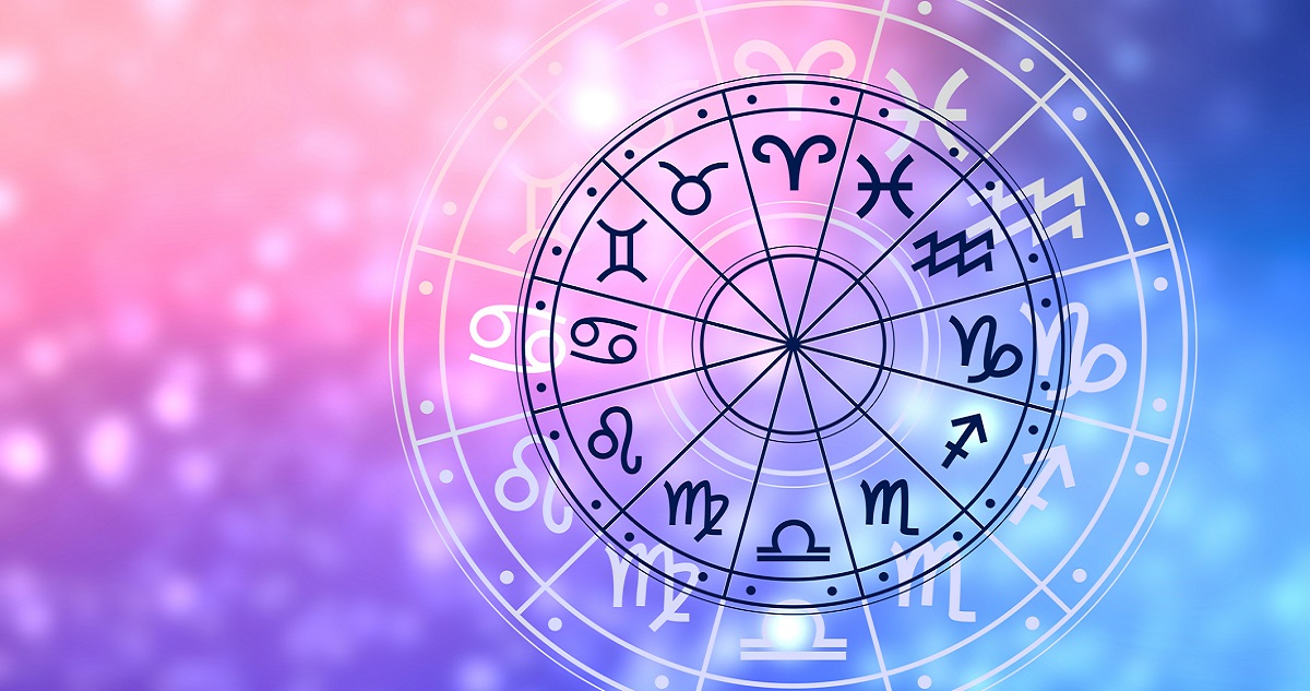 Horoszkóp ábra az állatövi jegyekkel