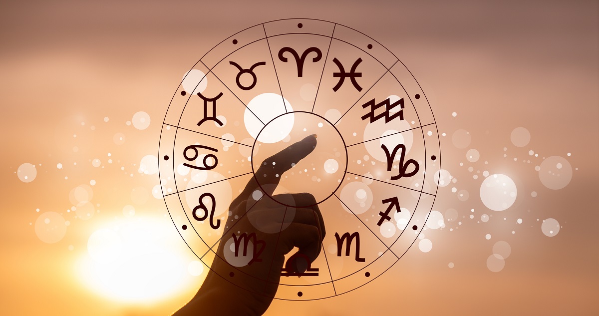 Horoszlóp ábra az állatövi jegyekkel