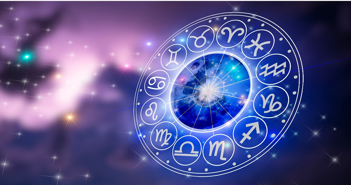 Horoszkóp ábra az állatövi jegyekkel