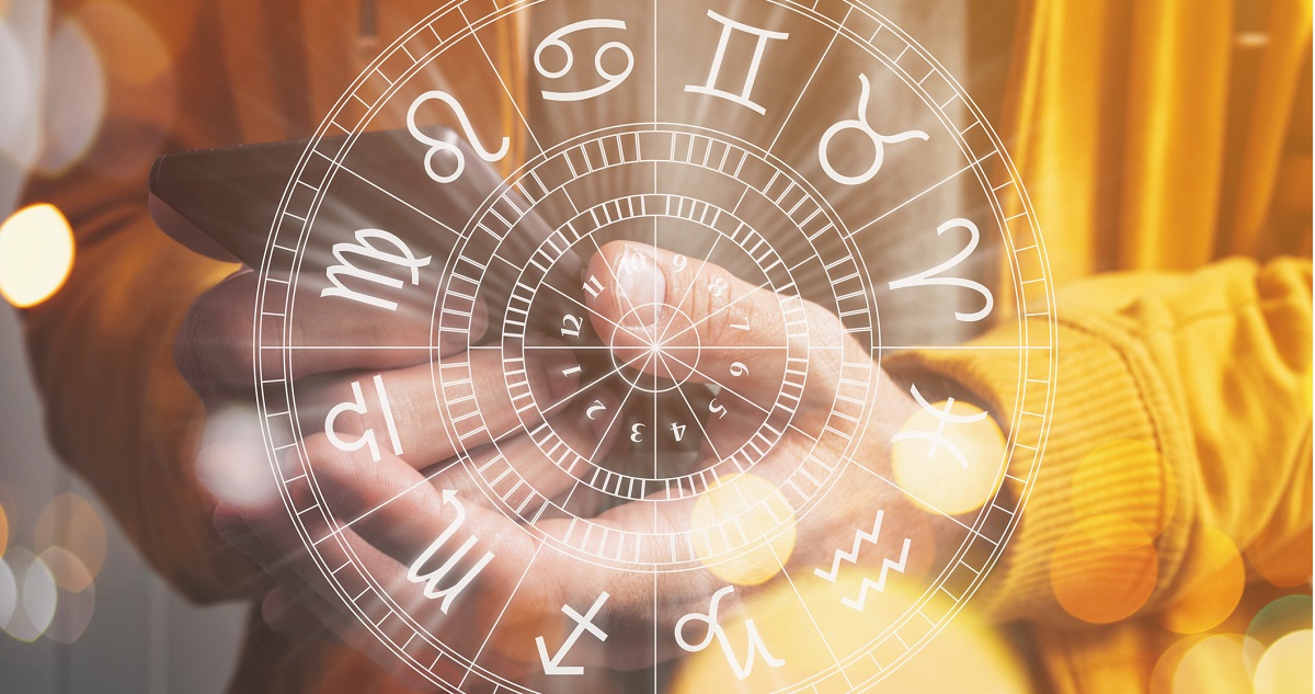 Horoszkóp ábra az állatövi jegyekkel