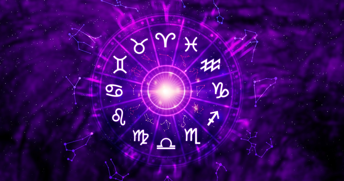 Horoszkóp ábra az állatövi jegyekkel