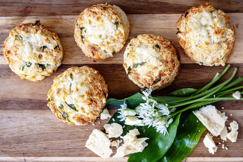 medvehagyma, pogácsa