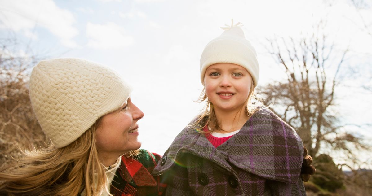 anya és lánya sapkában