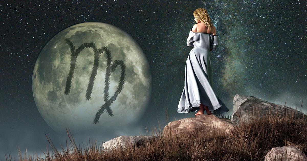 teliholdra rajzolt szűz szimbólum