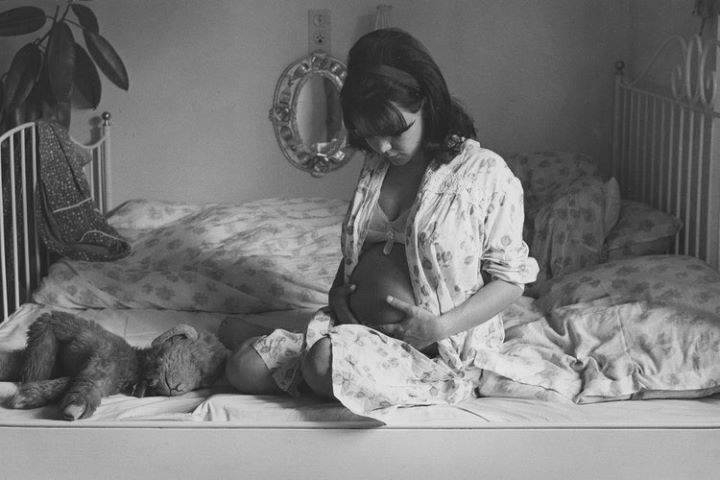 Gyönyörű vintage fotók a terhességről