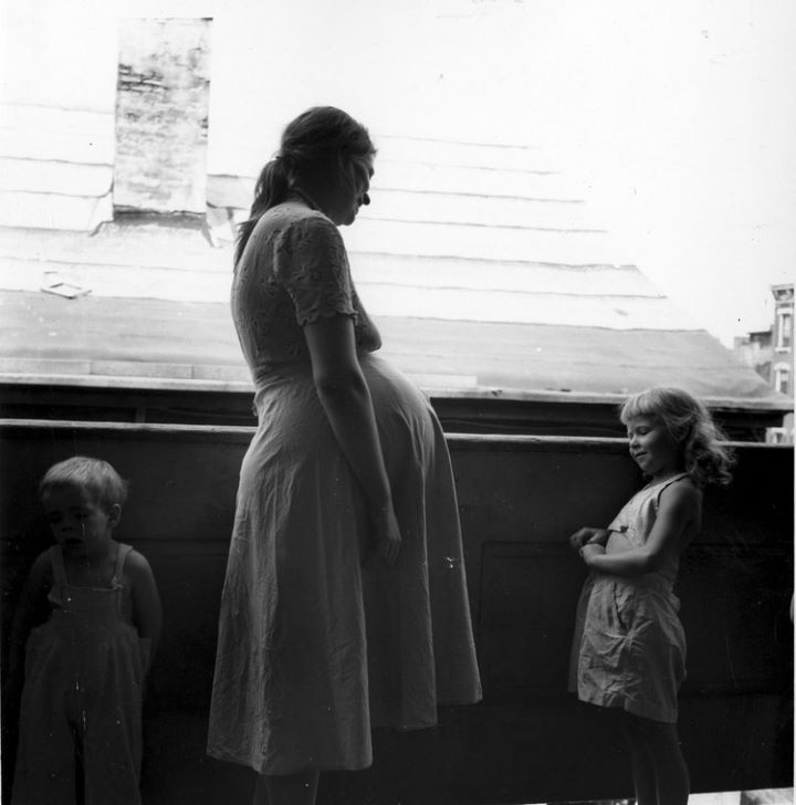 Gyönyörű vintage fotók a terhességről