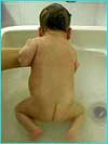 Fürdetés a baba érkezésekor